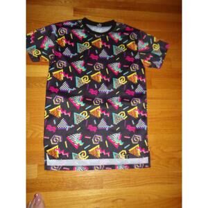 Mens 90's Retro Theme Saved By The Bell T Shirt Size S Black‎ 100% Polyester